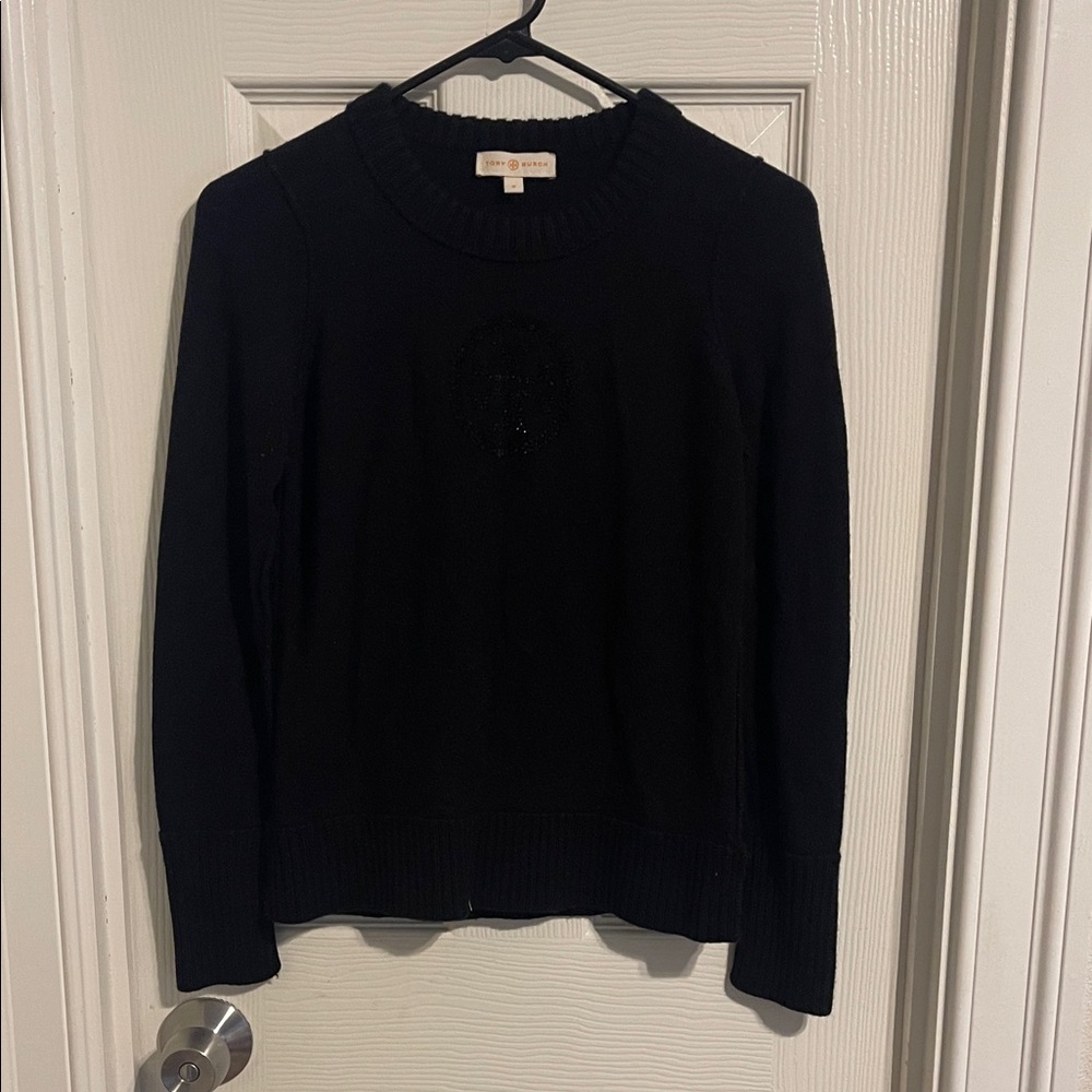 Tory Burch Black Knit Sweater size small